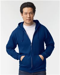 Zip Up Hoodie Embroidered Logo